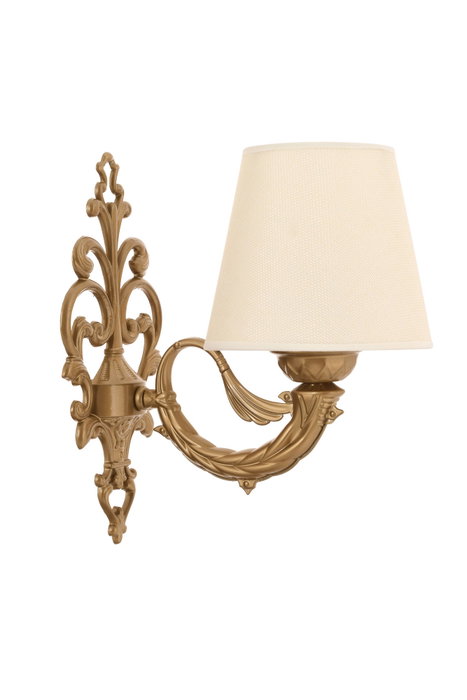 Opviq Lily Lámpara de Pared Crema y Dorado